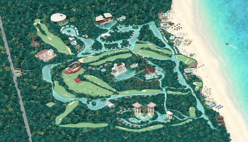 Discovering the Location of Mayakoba Golf Course