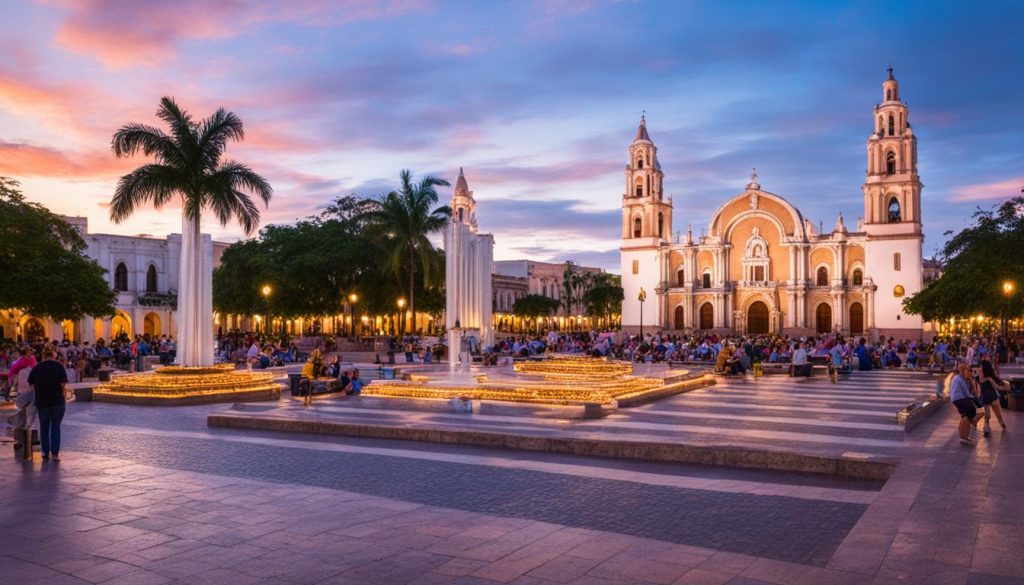 Merida Cathedral Plaza Grande